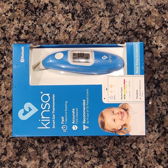 Kinsa Smart Ear Thermometer new in package bluetooth fast 1 second reading - Picture 1 of 9